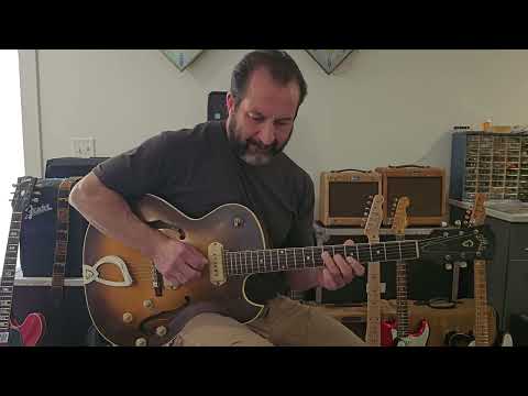 1958 Guild T-100D Slim Jim Electric Guitar with P90's   Video image 26
