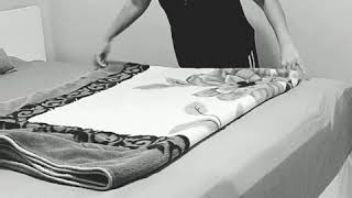 Como dobrar cobertor ou edredon?