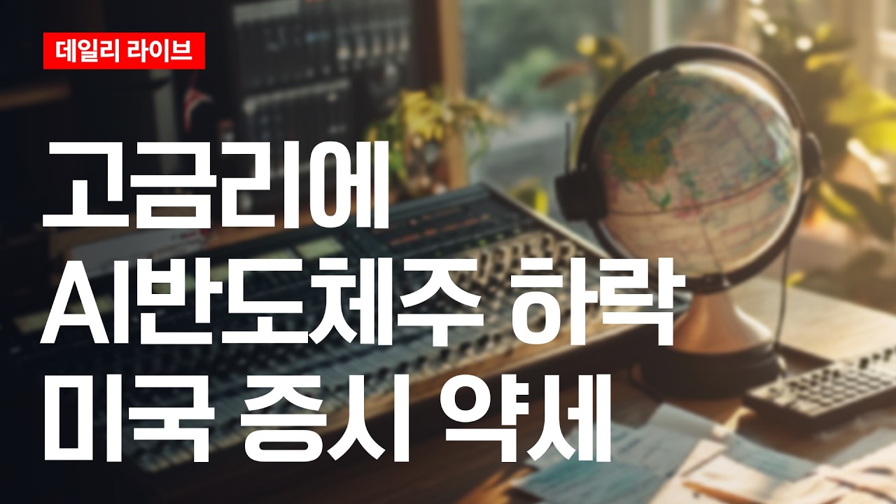 고금리에 AI반도체주 하락..미국증시 약세 | 데일리 라이브 | 2026.8.19(수)