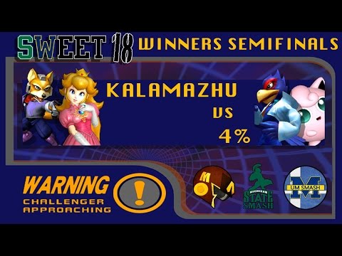 SWEET 18 - Kalamazhu (Peach, Fox) vs 4% (Jigglypuff, Falco) WS