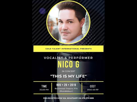 NicoG Concert 2019 @Rockwood Theatre Pretoria