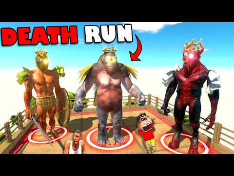 CHOP BOSS UNITS DEATH RUN vs SHINCHAN and HAMID TEAM in Animal Revolt Battle Simulator Hindi