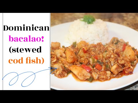 Dominican bacalao guisado| stewed cod fish (dominican style)| Stress Free Mommies