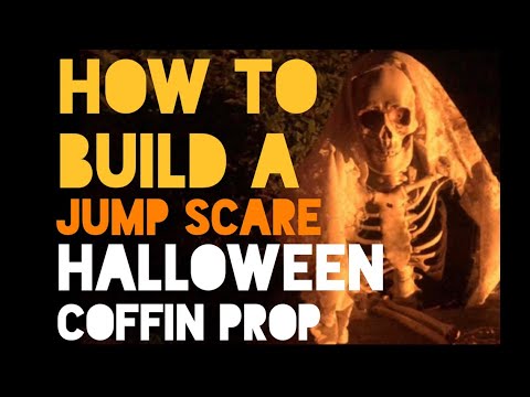 DIY Halloween Jump Scare Coffin Prop