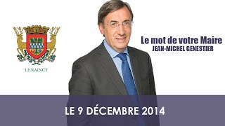 preview picture of video 'LE MOT DU MAIRE JEAN-MICHEL GENESTIER - Décembre 2014'