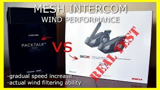 SENA 30K vs. Cardo PACKTALK...Mesh Intercom Quality Test