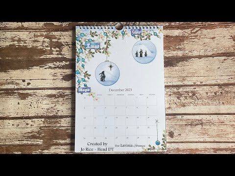 Mindful Monday with Pipin and the Small Pixy Houses by Jo Rice #laviniastamps #calendar