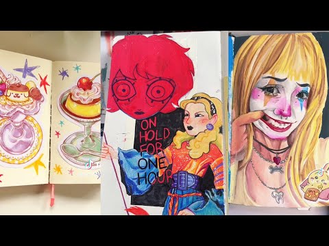 ART SKETCHBOOK 📖🎨 TIKTOK compilation #96