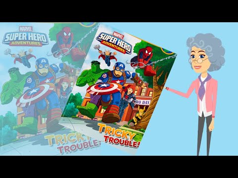 Read along | Marvel Super Hero Adventures, Tricky Trouble! (with Highlighted words)