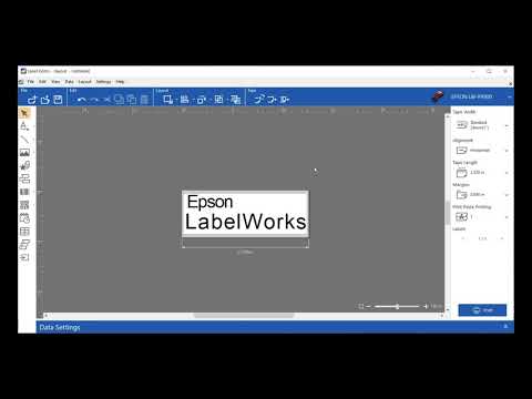 Epson LabelWorks Label Editor Software Tutorial - Printing Your First Label