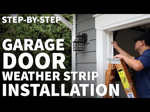Garage Door Weather Stripping Replacement and Installation - Garage Weather Seal for Side and Top