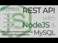 Sequelize Associations HasOne HasMany BelongsTo BelongsToMany Rest API With NodeJS And MySQL