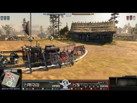 CoH2 World Champs - 3rd place: VonAsten vs. Jove - Game 2 of 5 - AMAZING series fighting for $2000!