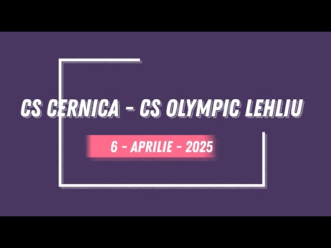 J3 - CS CERNICA vs CS OLYMPIC LEHLIU - 6.04.2025