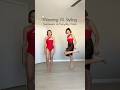 Wearing VS Styling Red Swimsuit ️ Shorts
