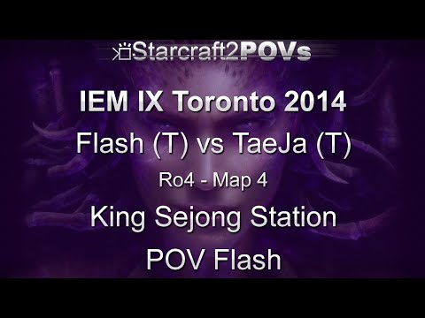 SC2 HotS - IEM IX Toronto 2014 - Flash vs TaeJa - Ro4 - Map 4 - King Sejong Station - Flash