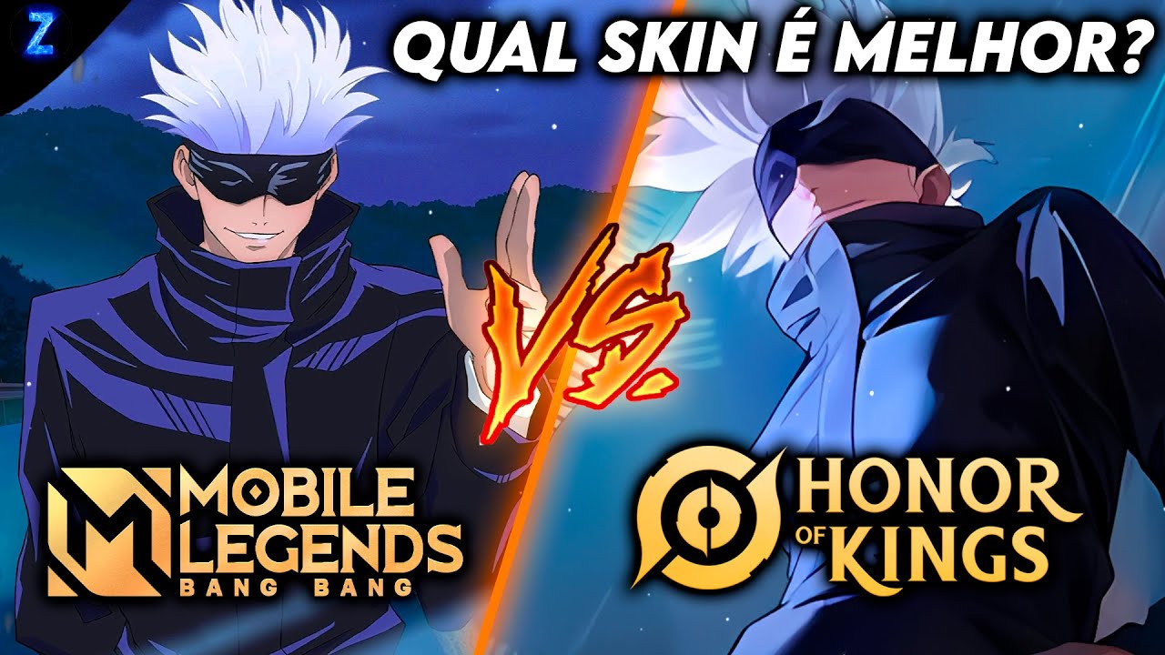 QUAL TEM A MELHOR SKIN JUJUTSU KAISEN ? MOBILE LEGENDS OU HONOR OF KINGS ?