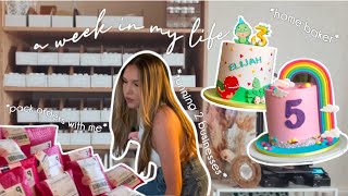 WEEK IN MY LIFE!! | full time baker, pack orders with me, small business