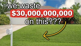why grass lawns are problematic