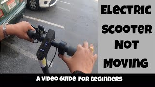 Not Running Electric Scooter
