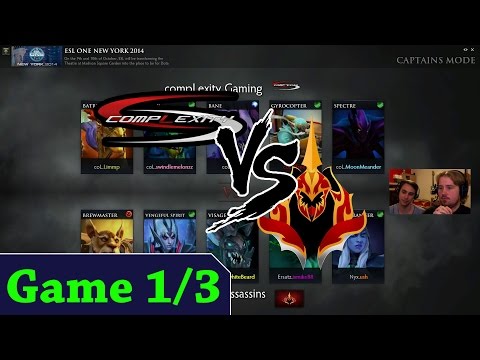 Dota 2 CompLexity Gaming vs Sneaky Nyx Assassins Game 1/3 ESL One NY german Cast