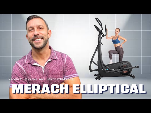 دراجة تمارين إليبتكال Merach E27 – مقاومة متعددة | شاشة LCD | لا تحتاج كهرباء | تتحمّل 150 كغ | تمرين منخفض التأثير وآمن للمفاصل ‍♂️