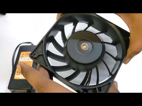 FFC1212DE 12 Volts 3.00 Amp Square Fan,120x120x38 mm (Black)