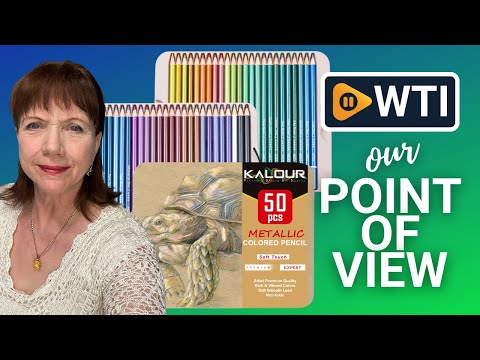 KALOUR 50 Piece Metallic Colored Pencils - WTI product video review