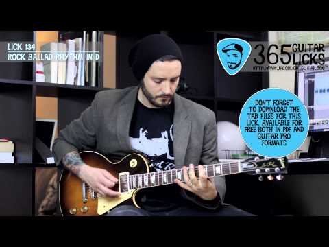 Lick 134/365 - Rock Ballad Rhythm in D | 365 Guitar Licks Project