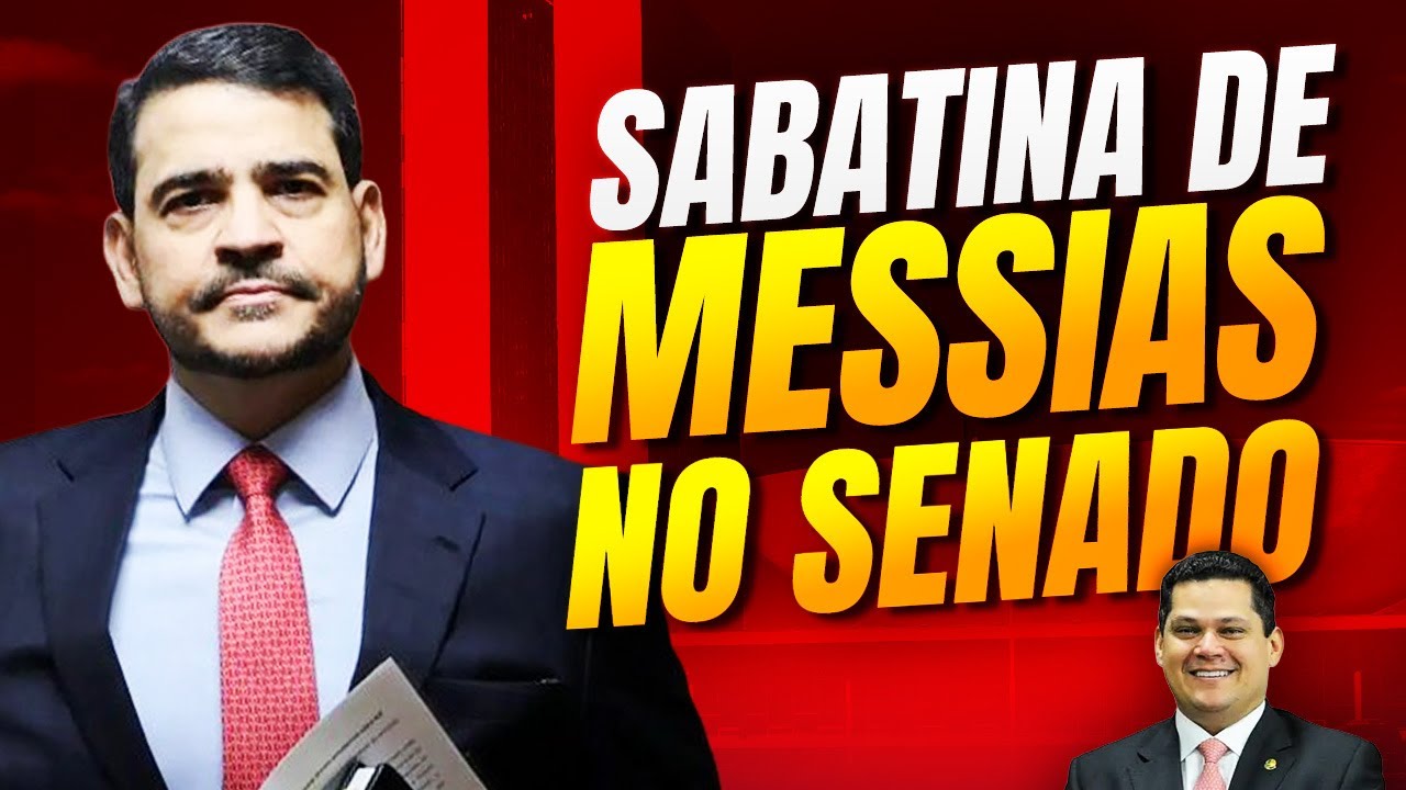 🚨 AGORA: sabatina de Jorge Messias no Senado!
