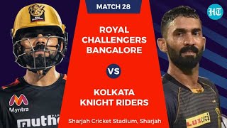 Banglore vs Kolkata, 28th Match Dream11 ipl2020 | Live Cricket Score & Live commentary