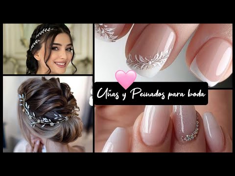 UÑAS Y PEINADOS PARA BODAS #acrylicnails #tendenciaenuñas #peinados #nails #boda  #tendency #desing