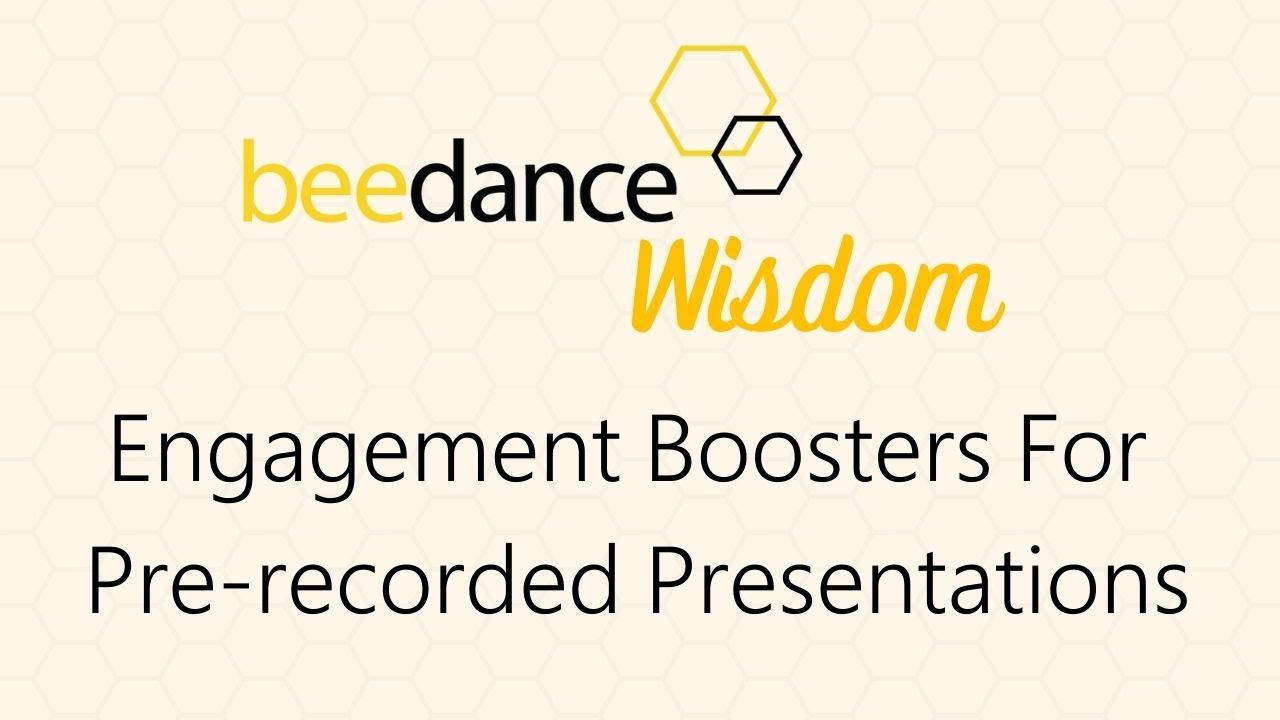 Engagement Boosters for Pre-Recorded Presentations
