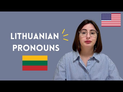 Learn Lithuanian lesson 2 - Pronouns