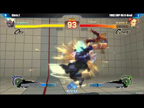[EVO 2013 SSFIV AE] Chris Z (Oni) vs FNEX EMP RG K Brad (Cammy)