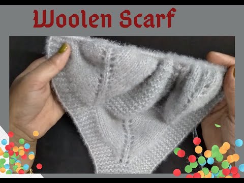 Scarf for beginners in Hindi, ladies woolen scarf