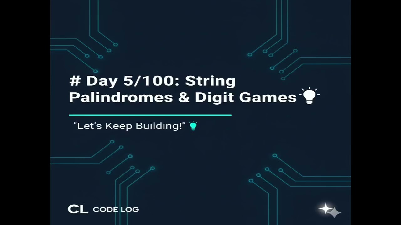 Day 5 of 100 Days Coding Challenge