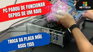 PC não liga depois de raio - Como trocar a placa mãe