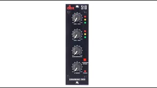 Video thumbnail for dbx 510 Subharmonic Synthesizer 500 Series Module Overview by Sweetwater Sound by Sweetwater
