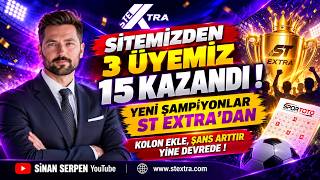 3 Üyemiz 15 Kazandı ! Spor Toto 12. Hafta Tahminleri ! St Extra #sportototahminl