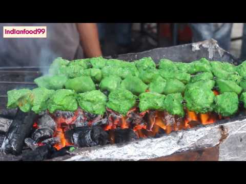 arabic hariyali Barbecue Chicken - BBQ chicken - Grilled chicken- Indian street food