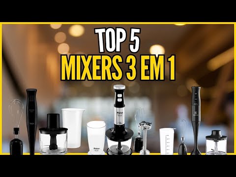 ✅ Top 5 Melhores Mixers 3 em 1 - Qual Melhor Mixer 3 em 1?