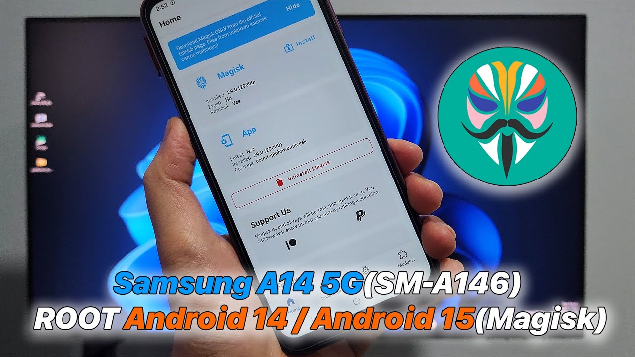 Samsung A14 5G (SM-A146) Root Android 14 / Android 15