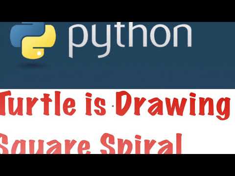Python Drawing Square Spiral