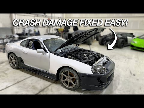 Fixing My Crashed MK4 Supra Front End The Easy Way