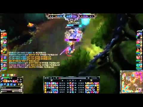 LOL SKT T1 Faker Yasuo VS SKT T1 Marin Renekton 1 1, KR SoloQ Highlight