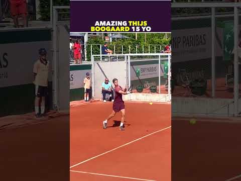 AMAZING THIJS BOOGAARD 15 YO #tennis #shorts