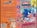 Original VHS Opening The Adventures Of Sonic The Hedgehog Volume 4 UK Retail Tape