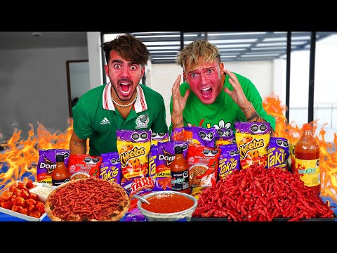 24 HORAS COMIENDO LA COMIDA MÁS PICANTE DEL MUNDO!