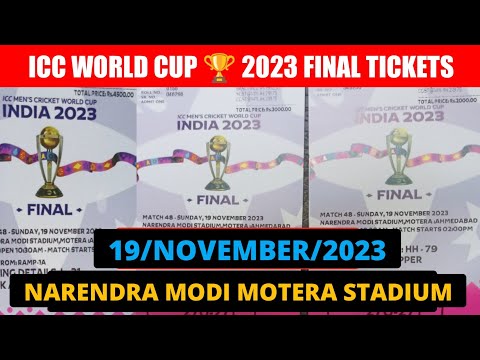 world cup 2023 final tickets | icc world cup tickets booking | final match tickets | #cwc23  final🎫